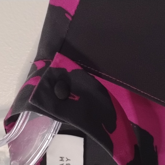 Derek Lam 10 Crosby Abstract Midi Dress Size 12 100% Silk Luxury - Picture 7 of 16